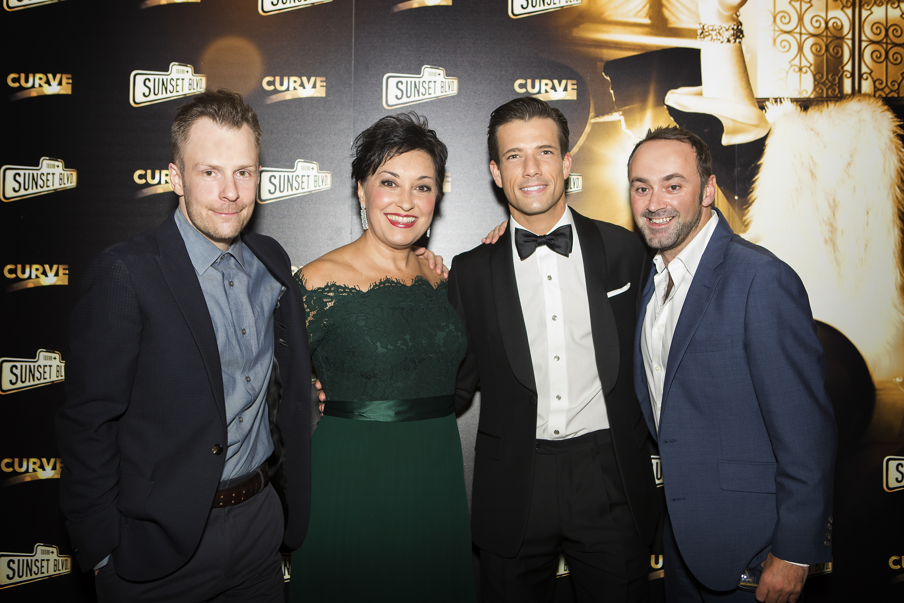 Curve Artistic Director Nikolai Foster, Ria Jones, Danny Mac and Curve Chief Executive Chris Stafford - Photography by Pamela Raith